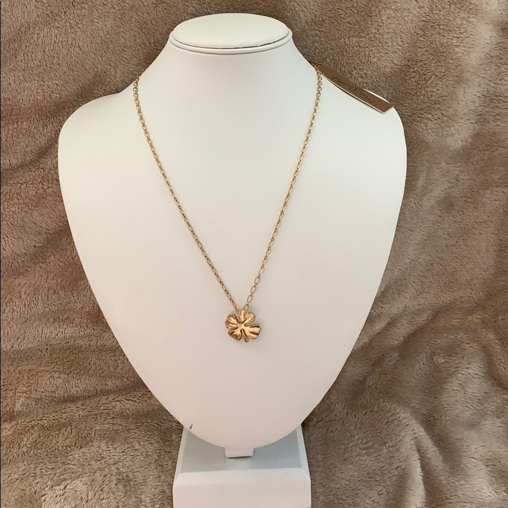 Lucky Brand Dainty Clover Gold Necklace - Picture 2 of 7